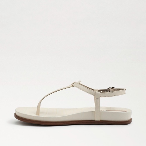 Sam Edelman | Naomi Thong Sandals Ivory Leather Size 7.5 New - Picture 11 of 11